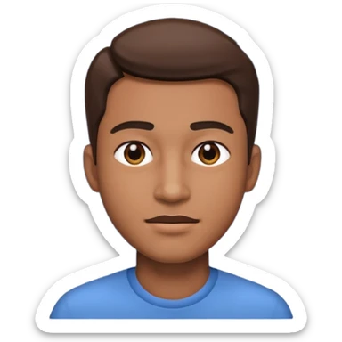 nighttime portrait of a man sticker