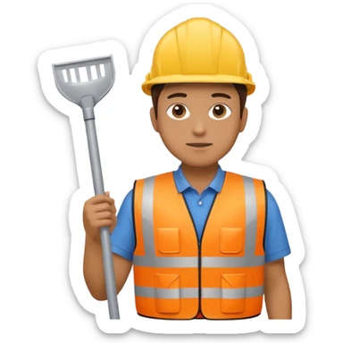 Waste Management, safety vest, trash picker sticker