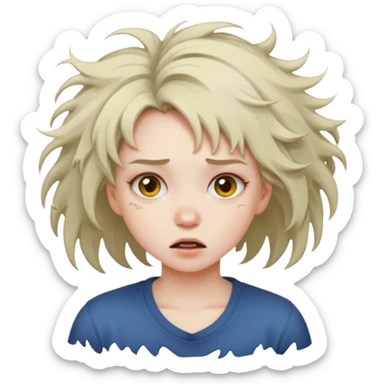 girl crashing out sticker