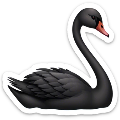 Black swan sticker