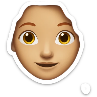 long hair redhead woman, smiling, wearing boho dress sticker