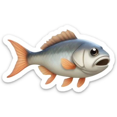 Fish that farted sticker