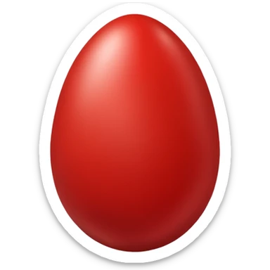 red egg sticker