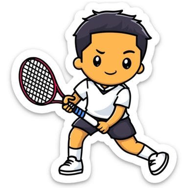 Hugo Dellien as a tennis player sticker