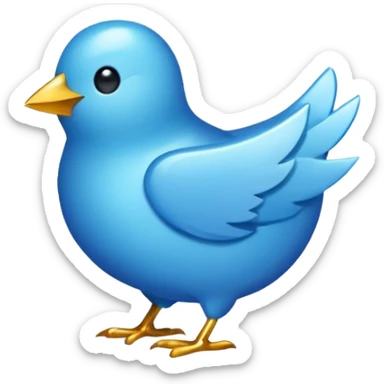Blue Verified Twitter symbol  sticker