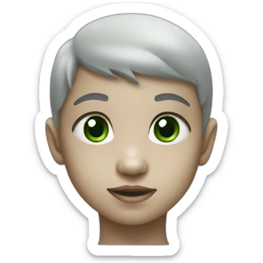 baby-emoji-with-grey-skin-and-green-pupils sticker