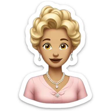 Wealthy lady sticker