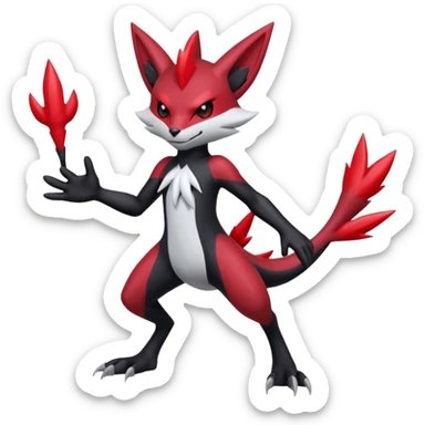 Scizor-Darkrai-Zangoose-Sneasel-fusion (full body) sticker