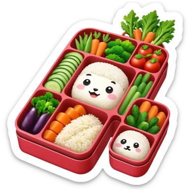 a cute bento sticker