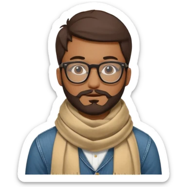 Bobo hipster fan d’expositions d’art sticker