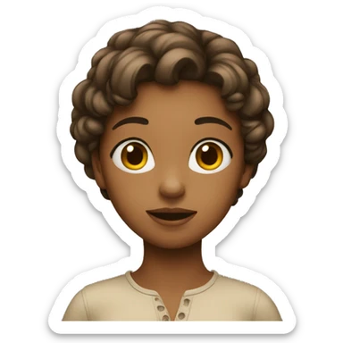 Fille qui rougit sticker