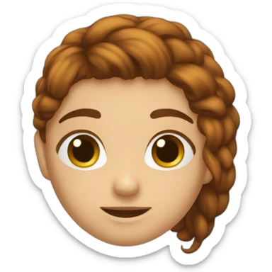 roux et brune embrasse sticker