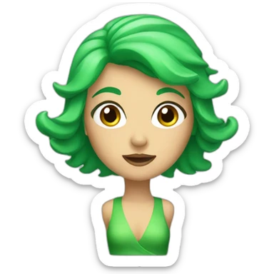 Green siren sticker