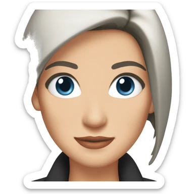 Monica Geller from friends blue eyes sticker
