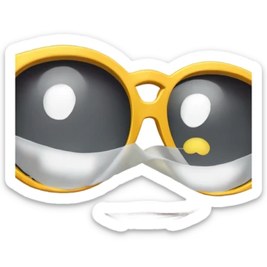 emoji de gafas de sol con boca de sorpresa y pulgares hacia arriba  sticker