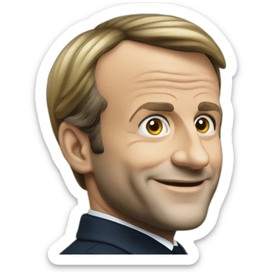 Emmanuel Macron lepen  sticker