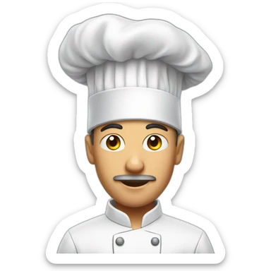 chef with rat on his head sticker