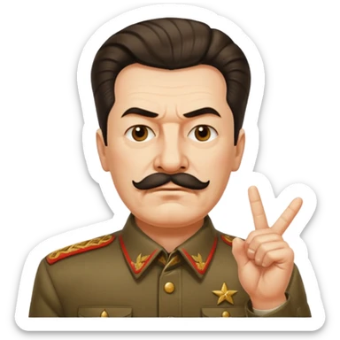 스탈린이 가운데 손가락를 날림 sticker