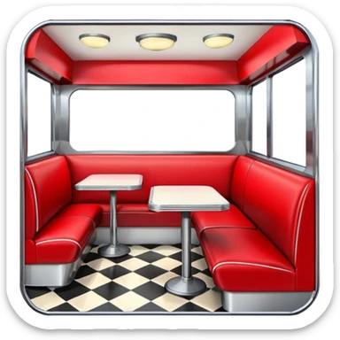 route 66 american diner sticker