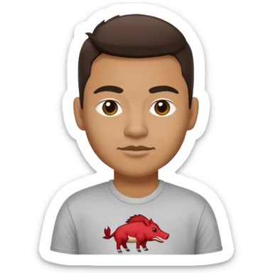 I moved to Little Rock in the state of Arkansas sticker