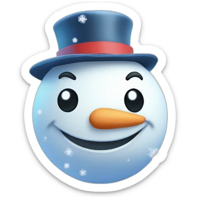 Snowman Statue Epic Mystery Legendary NewYear PokemonTheme Pokeball Snowfall Snowballs sticker
