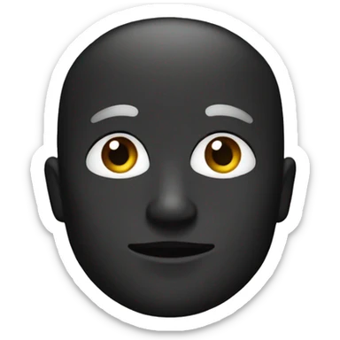 Chico anteojos negro sticker