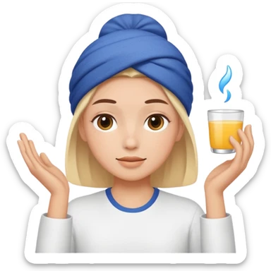 Morning aesthetic routine sticker