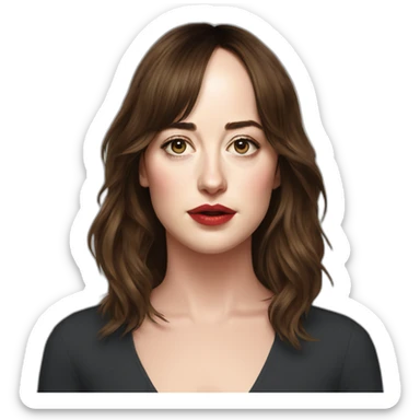 dakota johnson serious sticker
