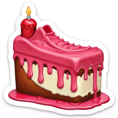 a food with open injury on the sole of the foot sticker