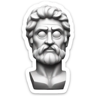 Grec statut with muscle sticker