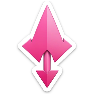 Pink 
arrow sticker