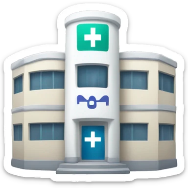 H3hospital with Plus Sign Where text will H3 and Medical Plus sign will in English sticker