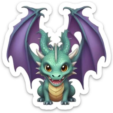 dragon cute BAROQUE sticker