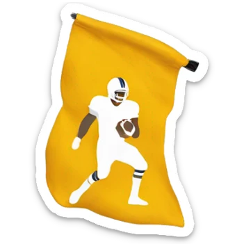 NFL penalty flag sticker