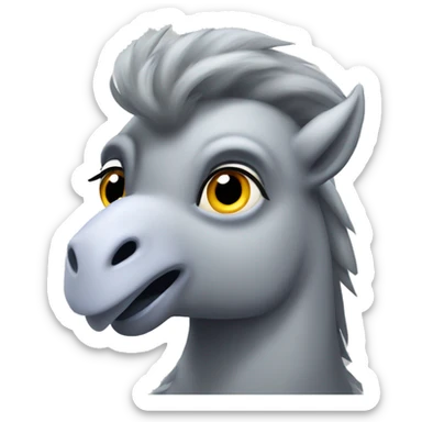 Light grey hippogriff sticker