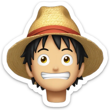 Luffy en train de fumer sticker