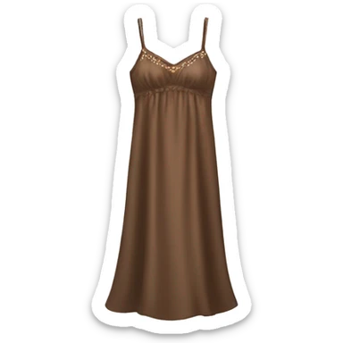 Brown Night Gown sticker