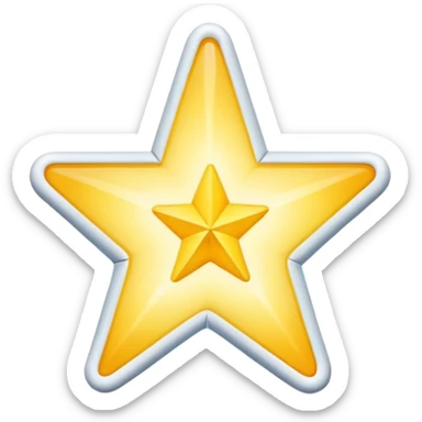 11 corner star with white tick on it sticker