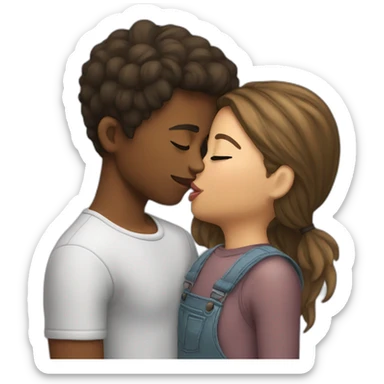 girl kiss girl sticker