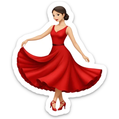 tango dancing woman emoji profile photo sticker