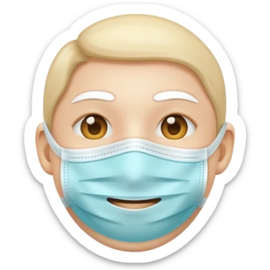 medical mask face emoji sticker