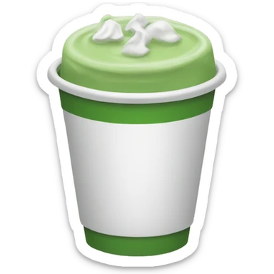 Green mocha sticker