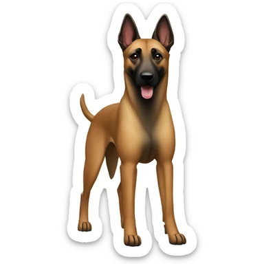 Belgian Malinois Dog Breed Full Body sticker