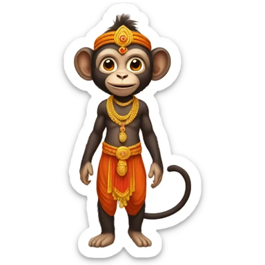 monkey as hanuman sticker