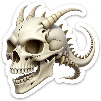 Boneknapper-Skeleton-Skull-dragon sticker