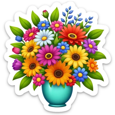 Un rato de Flores grande sticker