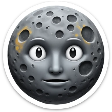 moon dark faceless  sticker