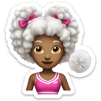 Cheerleader Pom pom sticker