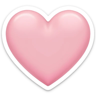 Pink pastel heart sticker