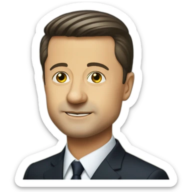 President Volodymyr Zelenskyy sticker